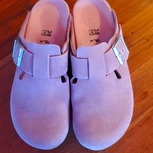 Birkenstock Papillio Pink Wedge Clog size 38/7.5